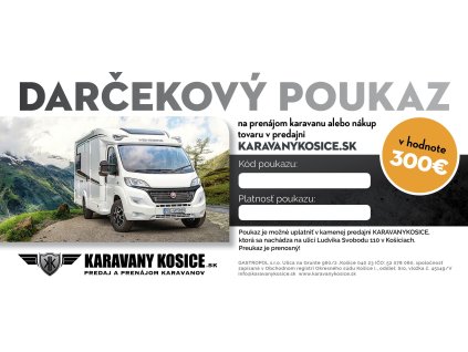 darcekova poukazka karavanomsk v hodnote 30