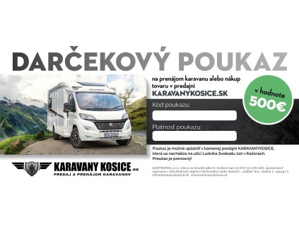 darcekova poukazka karavanomsk v hodnote 30