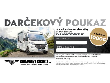 darcekova poukazka karavanomsk v hodnote 30