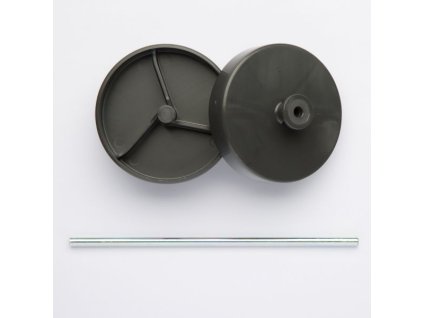 kolesa s osou pre pridrziavanie nadrze