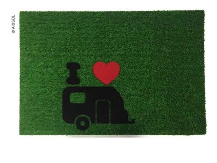 rohozka green flock 40x60cm zelena