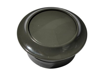 tlacitko zamku push lock tmavo sede