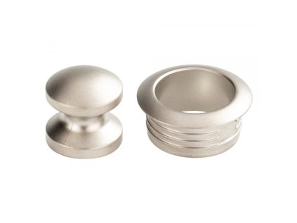 tlacitko zamku push lock tmavo sede