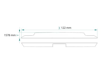 obklad zadního překladu bez otvoru