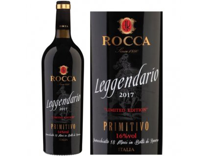 Rượu Vang Leggendario Limited Primitivo Rocca 1