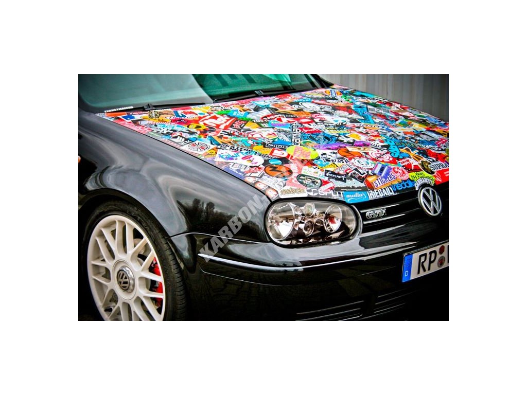 25cm x 25cm STICKER BOMB GRAFFITI FOLIE 3D tvarovatelná 