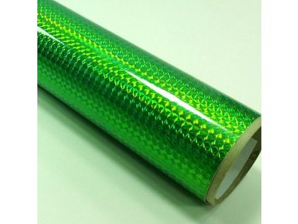 fantasy 1 4 mosaic fluorescent green fluorescentne zelena folie s holografickym efektem 001