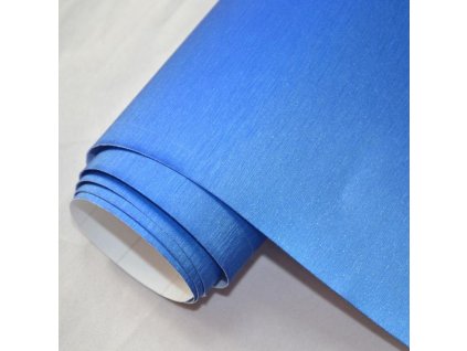 brouseny kov modry 3d brushed blue vinyl wrap 001