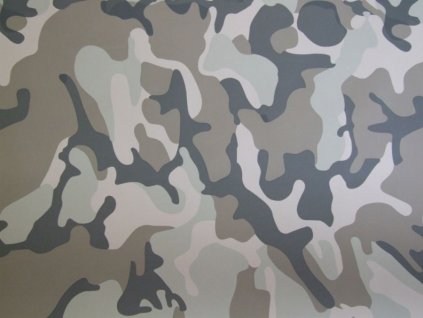 25cm x 50cm CAMOUFLAGE FOLIE 3D ŠEDÁ tvarovatelná