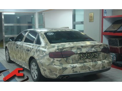 152cm x 4m CAMOUFLAGE FOLIE 3D ŠEDÁ tvarovatelná