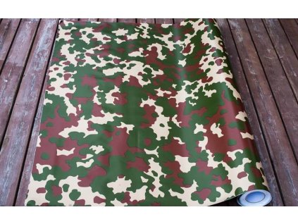 152cm x 50cm CAMOUFLAGE FOLIE 3D ZELENÁ tvarovatelná