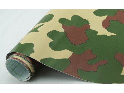 152cm x 4m CAMOUFLAGE FOLIE 3D ZELENÁ tvarovatelná