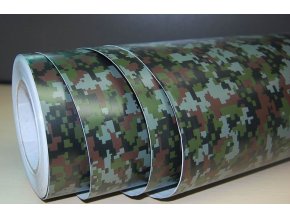 152cm x 2,5m CAMOUFLAGE FOLIE 3D ARMY tvarovatel0á