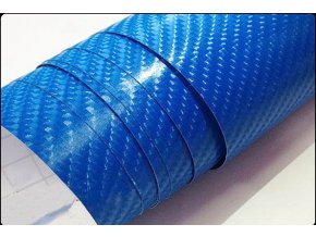 152cm x 2m MODRÁ CARBON FOLIE 4D - KARBON FOLIE
