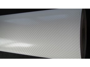 152cm x 7m BÍLÁ CARBON FOLIE 4D - KARBON FOLIE