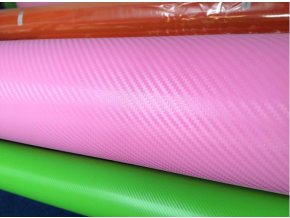 152cm x 4.5m RŮŽOVÁ CARBON FOLIE 3D - KARBON FOLIE