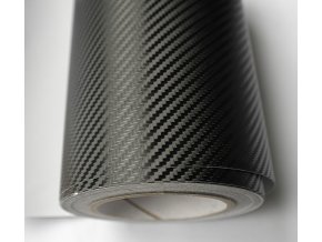 25cm x 50cm ČERNÁ CARBON FOLIE 3D - KARBON FOLIE