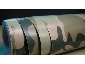 152cm x 1m CAMOUFLAGE FOLIE 3D ŠEDÁ tvarovatelná