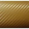 152cm x 4m ZLATÁ CARBON FOLIE 3D - KARBON FOLIE