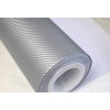 100cm x 50cm STŘÍBRNÁ CARBON FOLIE 3D - KARBON FOLIE