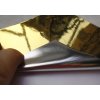 25cm x 25cm ZLATÁ CHROM FOLIE 3D tvarovatelná