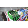 25cm x 25cm STICKER BOMB GRAFFITI FOLIE 3D tvarovatelná