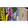 25cm x 25cm STICKER BOMB GRAFFITI FOLIE 3D tvarovatelná