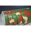 25cm x 25cm CAMOUFLAGE FOLIE 3D ZELENÁ tvarovatelná