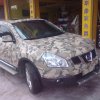 152cm x 2m CAMOUFLAGE FOLIE 3D ŠEDÁ tvarovatelná