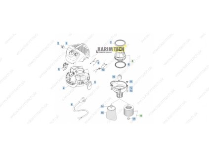 Náhradní díly WD 2.200 EU-I - díly (Epizoda 5-prodlužovací sací trubice, průměr 35)