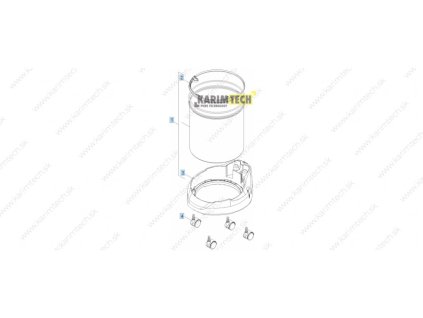 Náhradní díly WD 2 Premium EU-I - Nádoba (Epizoda 1-Potřebujete doplnit jako náhradu)