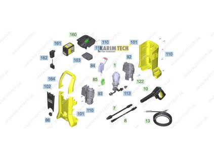 K 2 Battery Set - Díly (Diel 161-Baterie Li-Ion 36V 5,0Ah)