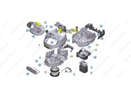Náhradní díly WD 5 - díly (Epizoda kompl. motoru 1-Blower jako náhrada za KCL)