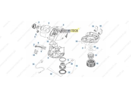 Náhradní díly WD 5.800 Ecologic EU-I - díly (Epizoda 13-sací turbína kompl. pro výměnu 900W)