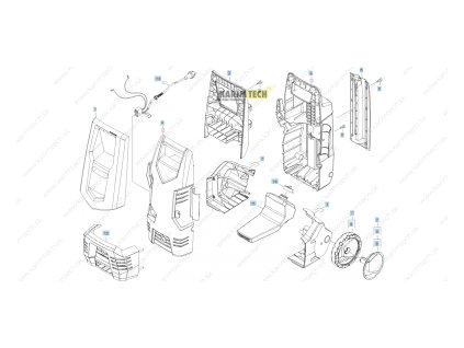 Náhradní díly Kärcher K 3150 - Housing (Diel pouze pro výměnu 8 kol)