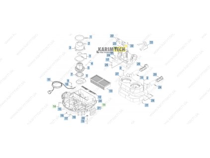 NT 752 Tact2 Me EU - Vacuum motor (Diel sada podložek pro vedení vzduchu o tloušťce 24 mm)