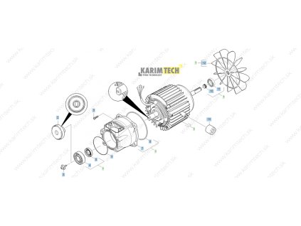 HDS 511 U EU - Motor 2 (Diel 1-motor compl. pouze jako náhrada)