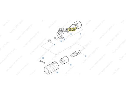 HDS 511 U EU - Nozzle (Diel 1-závitové hrdlo)
