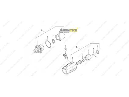HDS 511 U EU - Nozzle 2 (Diel 0-Trojitá výměna trysek 033)