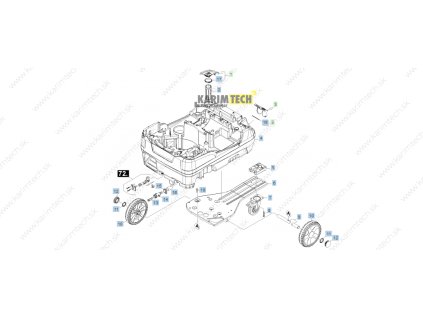 HDS 512 C - Bottom part (Diel 4-Basic frame compl. pouze jako náhradní nový)