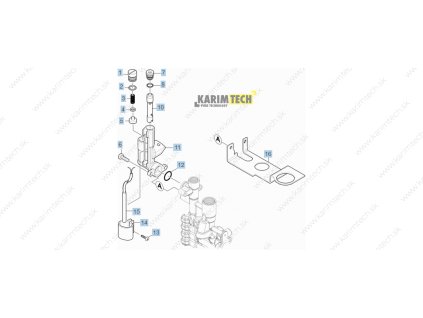 HDS 515 UX EU - Safety system (Diel 15-Současný spínač pouze jako náhrada)