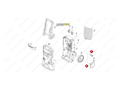 K 3500 - 10 Housing (Diel pouze pro výměnu 8 kol)