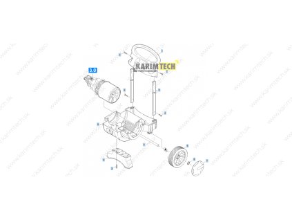 K 550 M - bottom part (Diel 7-Sada náhradních dílů Kryt kola)