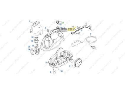 SC 2.500 C EU - Housing (Diel sada 2 kabelů SC 2.500 C)