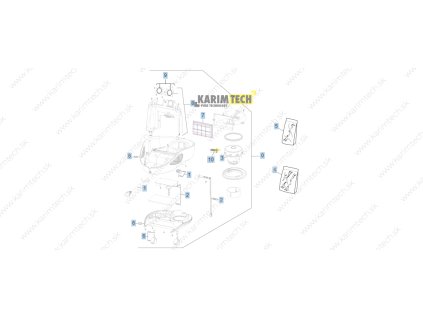SV 1902 EU - Bottom part (Diel filtr 7-HEPA 12)