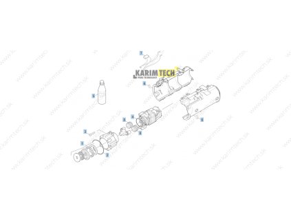 K 2 - Motor1 (Diel 1-otočný kotouč kompl. 6°40'/4,32)