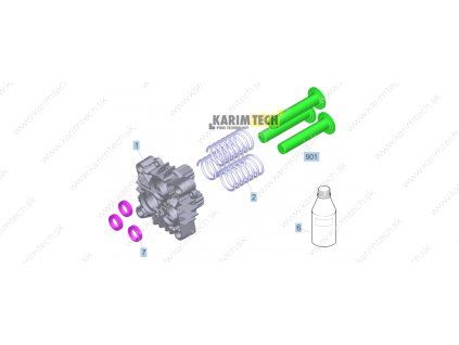 HD 8/18-4 MXA Plus - píst (Diel 901-Sada pístů kompletní)