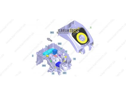 HDS 8/18-4 CX - elektronika (Epizoda 3-Rám dosky plošných spojov kompl.)