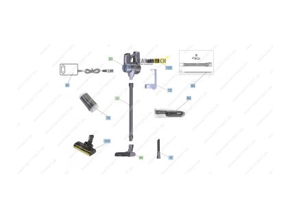 VC 6 Cordless ourFamily - stroj1 (Epizoda 105-Battery packaged VC 25.2/25 (EVE) TEK gelb)