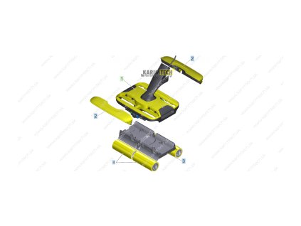FC 7 Cordless - stroj2 (Epizoda 4-2 ks mikrofázových valcov, žlté *AKCIA)